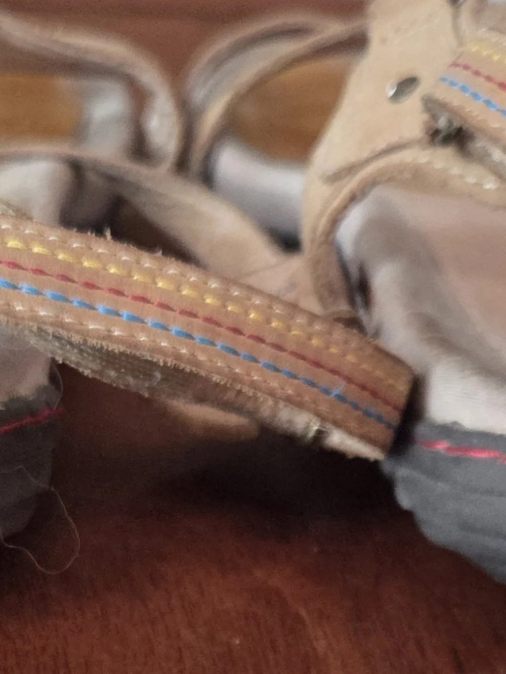 Jambu Tan Strappy Comfort Sandals with Subtle Multicolor Trim